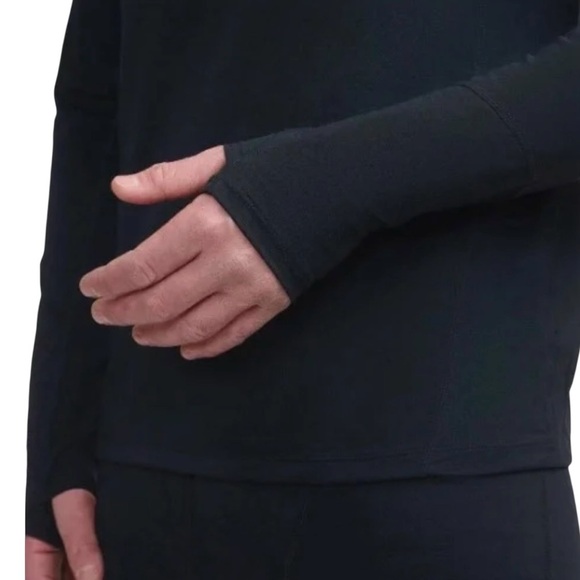 NWT/Paradox Men's Merino Blend 1/4 Zip Base Layer/Black/Size: L (41"- 44" ) - Picture 10 of 11